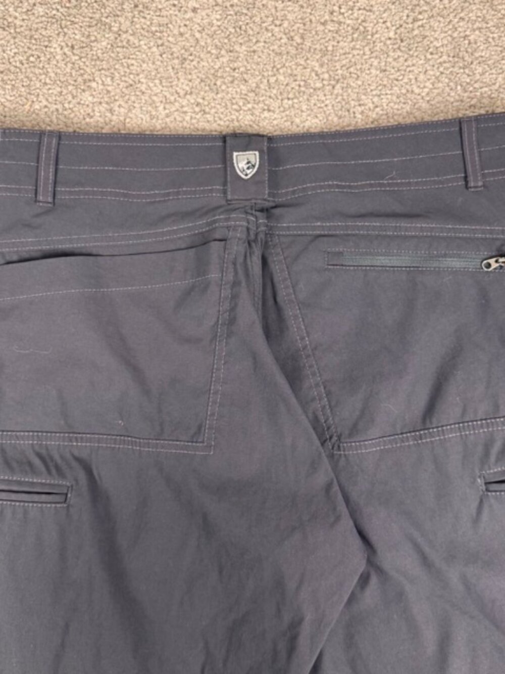 Kuhl Renegade Rock Pants Men's Size 34x33 Grey Nylon Stretch Hiking Outdoors - Picture 2 of 12